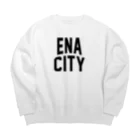 JIMOTOE Wear Local Japanの恵那市 ENA CITY Big Crew Neck Sweatshirt