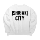 JIMOTO Wear Local Japanの石垣市 ISHIGAKI CITY Big Crew Neck Sweatshirt