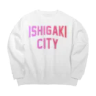 JIMOTOE Wear Local Japanの石垣市 ISHIGAKI CITY Big Crew Neck Sweatshirt