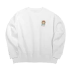 ケ・セラ・セラのかおちゃん Big Crew Neck Sweatshirt