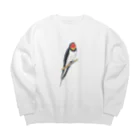 森図鑑の[森図鑑] ツバメ Big Crew Neck Sweatshirt