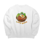 huroshikiのロコモコ/Loco Moko Big Crew Neck Sweatshirt