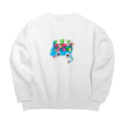 こどものおみせのアイスやさん Big Crew Neck Sweatshirt