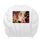 放蕩娘の売店の花魁少年 Big Crew Neck Sweatshirt