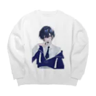 まっしろの真白 碧 Big Crew Neck Sweatshirt