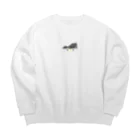 おハルさんのうたたねペンギン(エンペラー) Big Crew Neck Sweatshirt