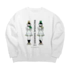 38　サンパチのまちがいさがしシリーズ#02「双子コーデ」　カラーB Big Crew Neck Sweatshirt