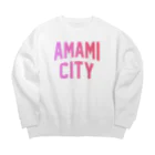 JIMOTOE Wear Local Japanの奄美市 AMAMI CITY Big Crew Neck Sweatshirt