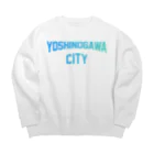 JIMOTOE Wear Local Japanの吉野川市 YOSHINOGAWA CITY Big Crew Neck Sweatshirt