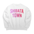 JIMOTOE Wear Local Japanの柴田町 SHIBATA TOWN Big Crew Neck Sweatshirt
