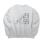 かんけのしがみつく Big Crew Neck Sweatshirt