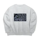 リィのcap トレーナー Big Crew Neck Sweatshirt