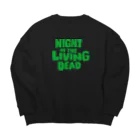 stereovisionのNight of the Living Dead_ロゴ Big Crew Neck Sweatshirt