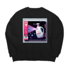 Kotaro Izumidaのvaporwave_style6 Big Crew Neck Sweatshirt