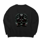 madaga-skullのモンスタースカル Big Crew Neck Sweatshirt