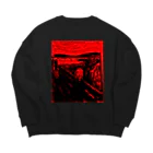 Ａ’ｚｗｏｒｋＳのアカイサケビ Big Crew Neck Sweatshirt