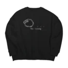 日々碌ストアのnowloadingの羊 Big Crew Neck Sweatshirt