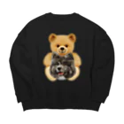 mikamichaelの秋田犬TEDDY Big Crew Neck Sweatshirt