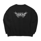 YuukingStoreのDeath Metal Logo Big Crew Neck Sweatshirt