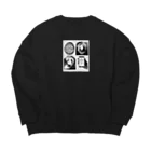 EreoRiriのabstraction  Big Crew Neck Sweatshirt