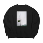 ノーライフノーマスクの雨のミラー Big Crew Neck Sweatshirt