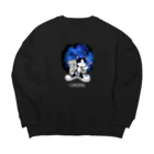 nya-mew（ニャーミュー）のミューゲイザー (meowGAZER) Big Crew Neck Sweatshirt