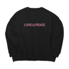 LOVE 💩 PEACEのLOVE💩PEACE ”PINK” Big Crew Neck Sweatshirt