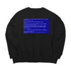 Ａ’ｚｗｏｒｋＳの一番コワいヤツ　ブルースクリーン Big Crew Neck Sweatshirt