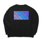 Ａ’ｚｗｏｒｋＳのこれならコワくなさそう。。。に見える　レインボースクリーン Big Crew Neck Sweatshirt