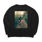 ミクロの自然の中へ Big Crew Neck Sweatshirt