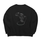 ギャンブル好きなゲーマーの雪山ダイナソー Big Crew Neck Sweatshirt