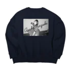 グッズやさんのモノクロビッグシルエットスウェット Big Crew Neck Sweatshirt