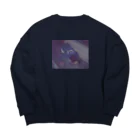 酔いどれの宅飲み Big Crew Neck Sweatshirt