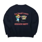 ハワイが大好きな女の子『HENOHENO MAPPY』のすべてのハワイを愛する人たちへ Big Crew Neck Sweatshirt