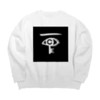 こちこの部屋のこちこの部屋ロゴ（黒） Big Crew Neck Sweatshirt