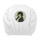 めがねのひとの限界ヲタクのアイコン Big Crew Neck Sweatshirt