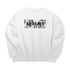 ✯ 戌威ノラ ✯ のリアリティパイソン(White) Big Crew Neck Sweatshirt