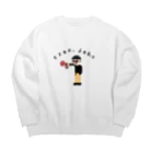 crow-jobsのスプレー君 Big Crew Neck Sweatshirt