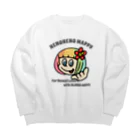 ハワイが大好きな女の子『HENOHENO MAPPY』のメインロゴ愛のメッセージ (ハワイを愛するあなたへ) Big Crew Neck Sweatshirt