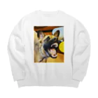 イヌソーキュートのはな Big Crew Neck Sweatshirt