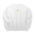 chen-sanのりんご Big Crew Neck Sweatshirt