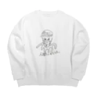 食パンマンのジャスミン Big Crew Neck Sweatshirt