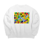 モードデザイン７７７のはちゃめちゃ！ Big Crew Neck Sweatshirt