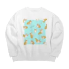 半田屋のこぎこぎくん Big Crew Neck Sweatshirt