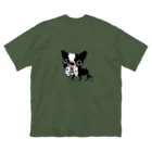 ブヒーズのSNUB NOSE DOGS※ボストンテリア※ ビッグシルエットTシャツ