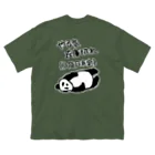 ミナミコアリクイ【のの】の【バックプリント】やる気 入荷日未定【パンダ】 Big T-Shirt