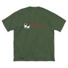 ヤママユ(ヤママユ・ペンギイナ)のロックホッパー×ピクセルロゴ ビッグシルエットTシャツ