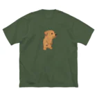 TOMOS-dogの二足歩行わんちゃん ビッグシルエットTシャツ