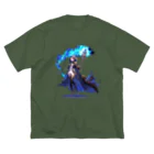 MistyStarkの青魔道士　－　blue mage　－ ビッグシルエットTシャツ