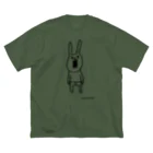 ウサギのウー by NIKUQ WORKSのウサギのウーのシンプルさん ビッグシルエットTシャツ